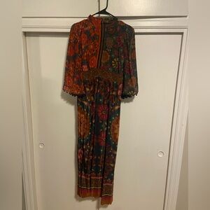 Farm Rio x Anthropologie Mock Neck Maxi Dress